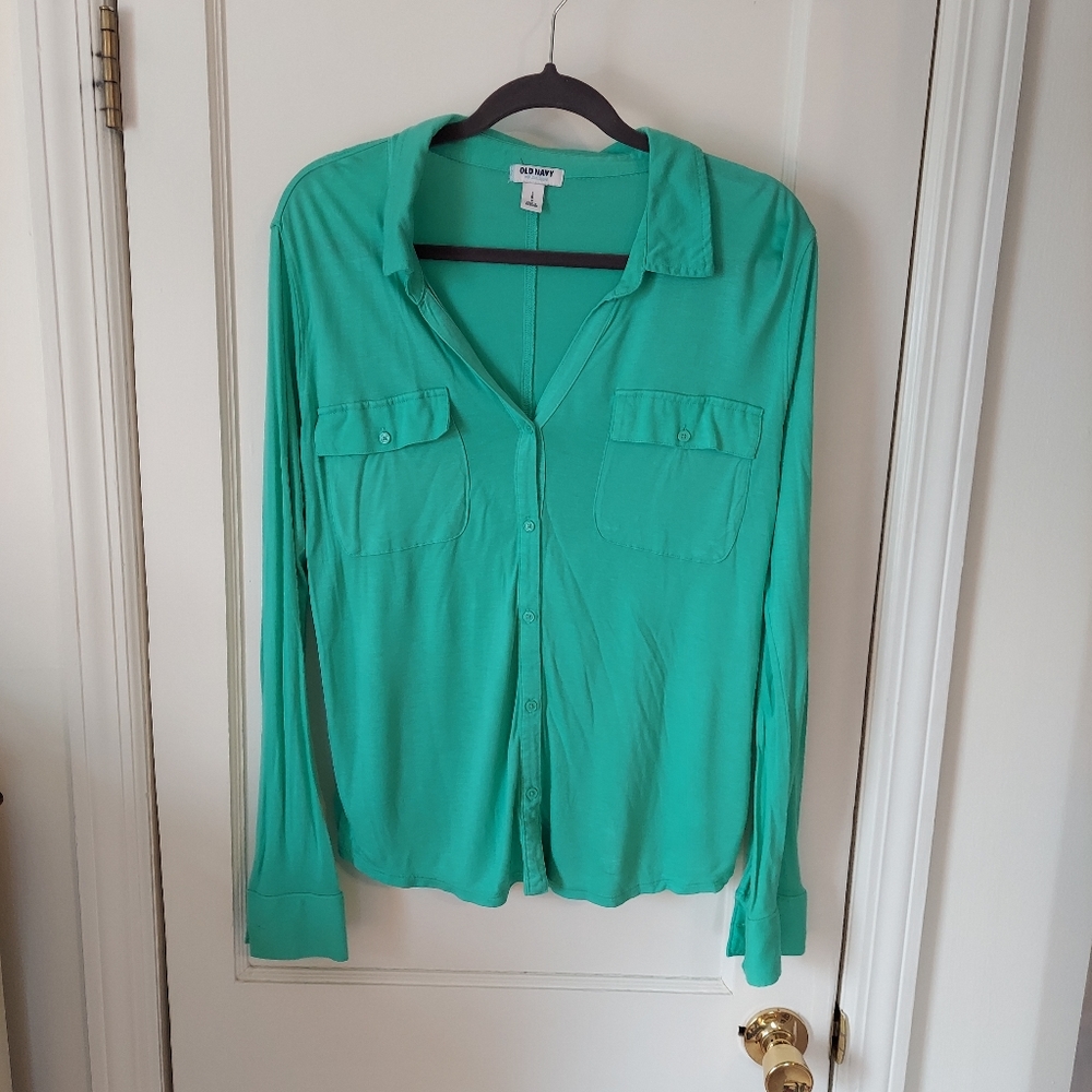 Green Button Down Shirt
